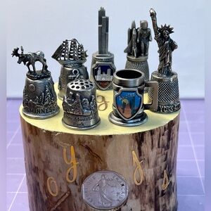 US Cities in Vintage 80’s Lovely Thimbles